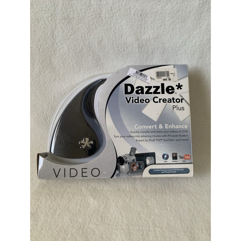 Dazzle Video Creator Plus - DVD Converter VHS RCA Pinnacle Software Home movies